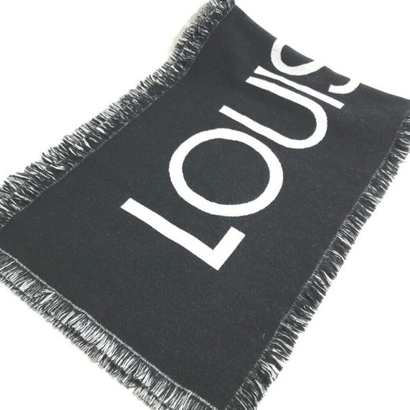 LOUIS VUITTON charpes team louis fringe Scarf - Picture 1 of 14